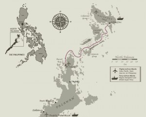 our route - from Coron to El Nido.