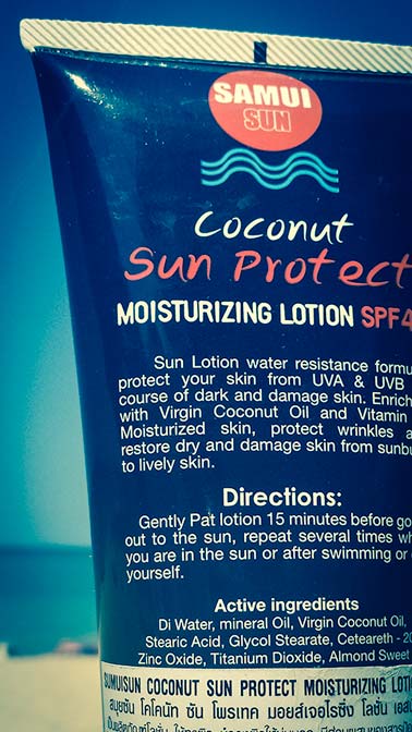 Samui Sun - Thai sunscreen