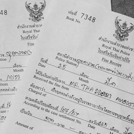 thailand paperwork