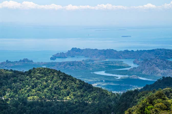 View from the highest point in Langkawi.