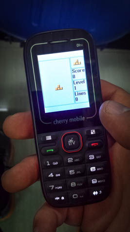 Cheap phone we picked up in the Philippines. 