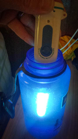 Steripen that uses ultraviolet light to treat our water. 